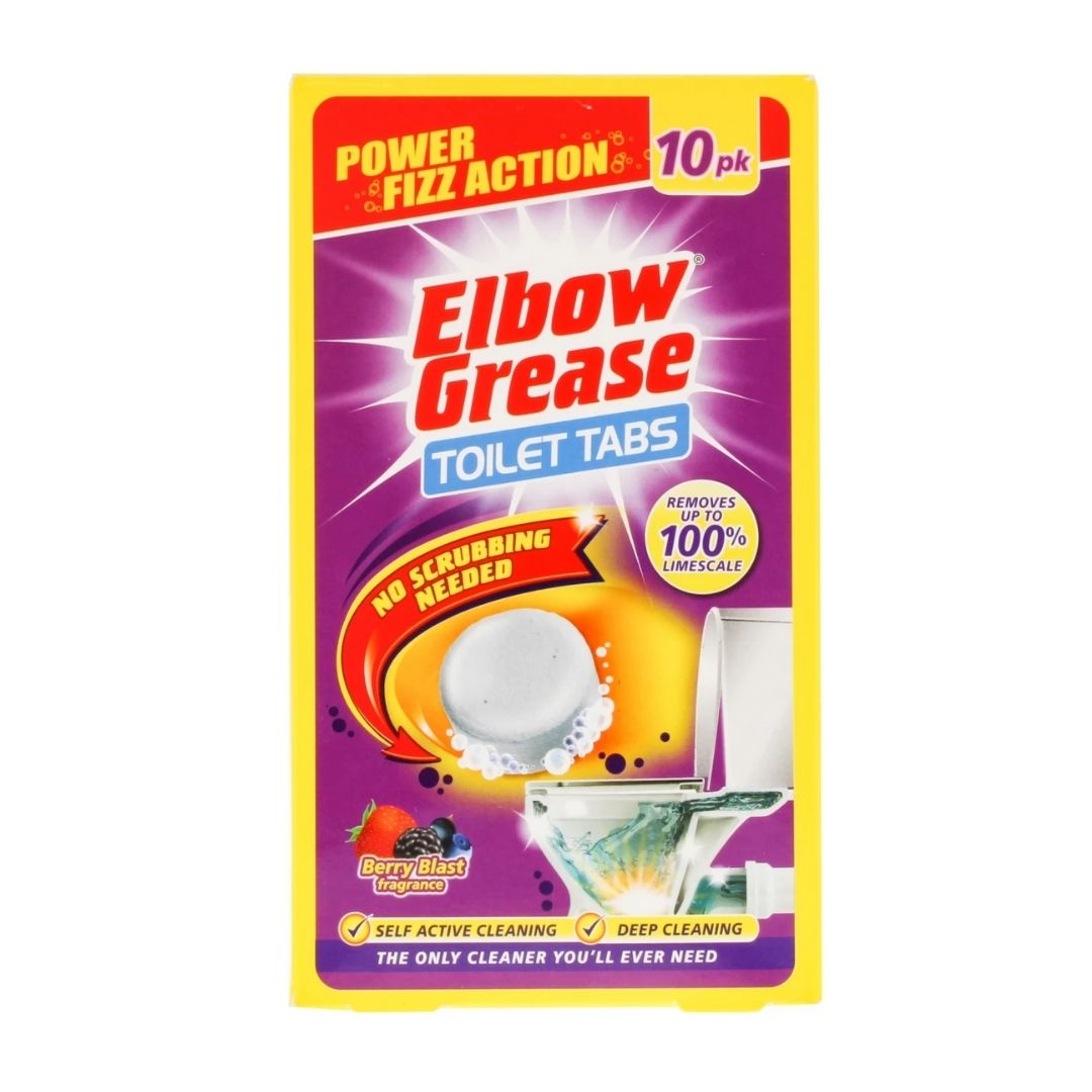 ELBOW GREASE 10X30G TOILET TABS -  Berry