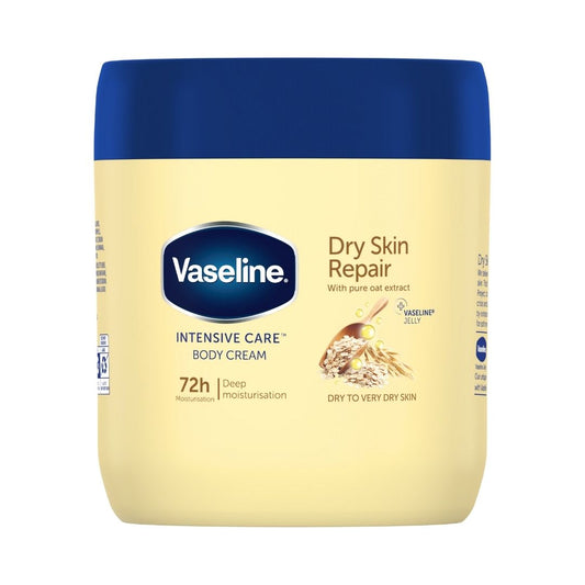 VASELINE BODY CREAM DRY SKIN RESCUE JAR (UK) - 400ml