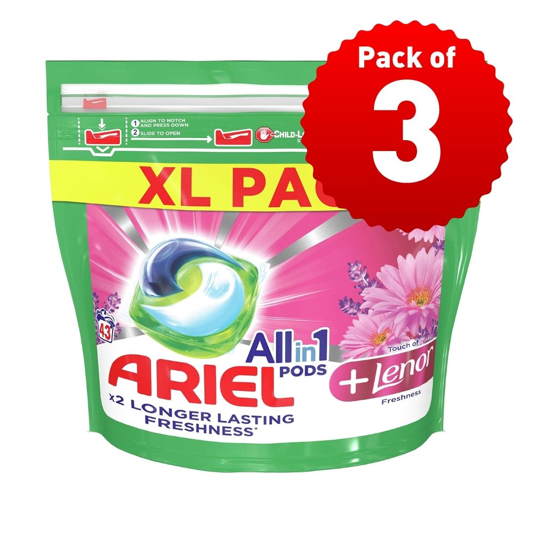 Ariel Platinum Pods Lenor 34 Pods