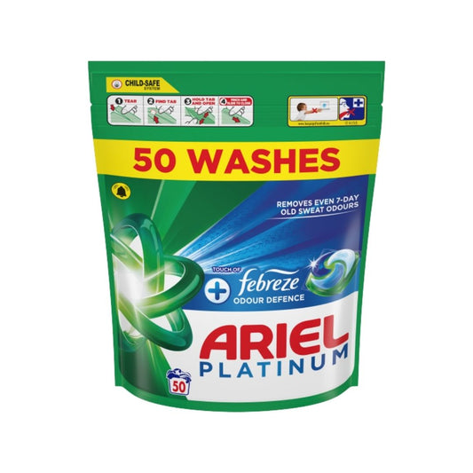 Ariel Platinum+ Febreze Pods  - 50 Pods
