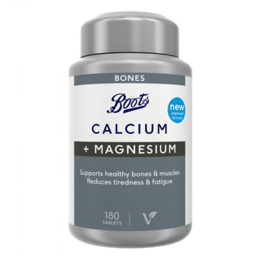 Boots Calcium + Magnesium - 180 Capsules