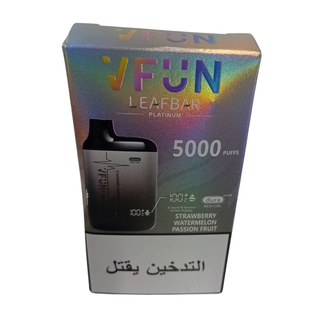 V-Fun LeafBar Platinum - Straweberry Watermenlon Passion Fruit - 5000 Puff