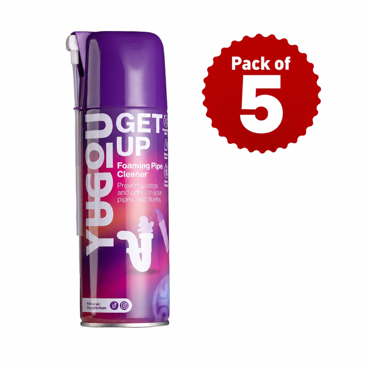Yu Gou Get Up Foaming Pipe Cleaner- 450ml