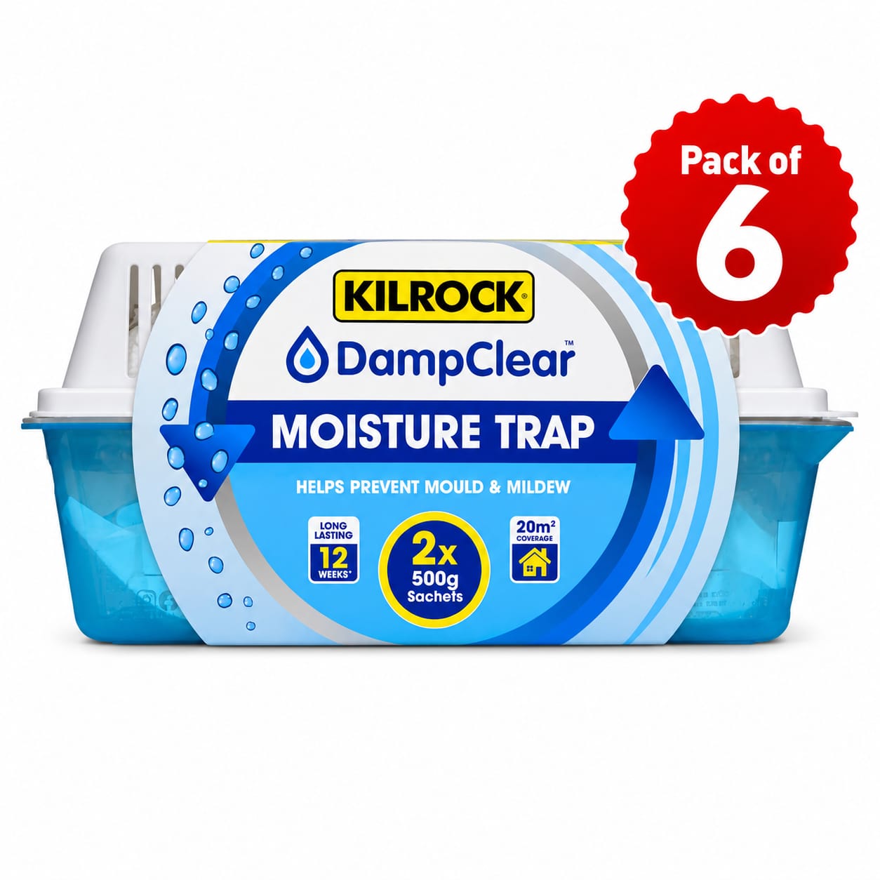 Kilrock Damp clear Moisture Trap - 2x500g