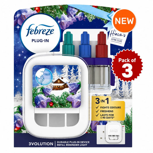 Febreze 3volution Starter Kit Alpine Escape - 20ml + UK plug