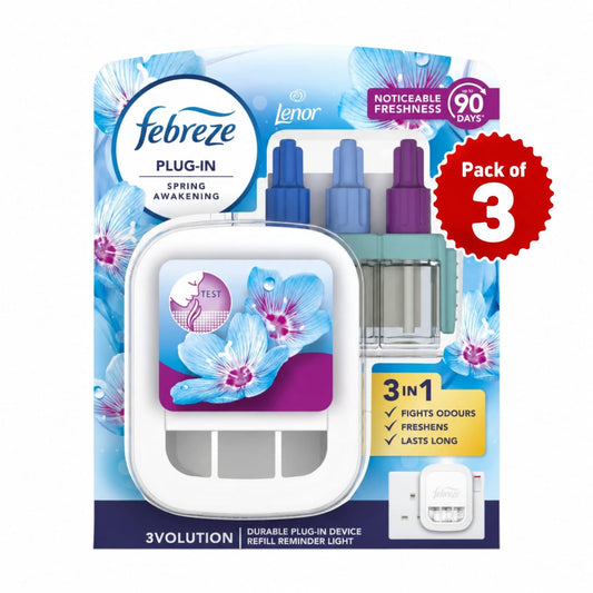 Febreze 3Volution starter Kit Spring Awakening - 20ml + UK Plug