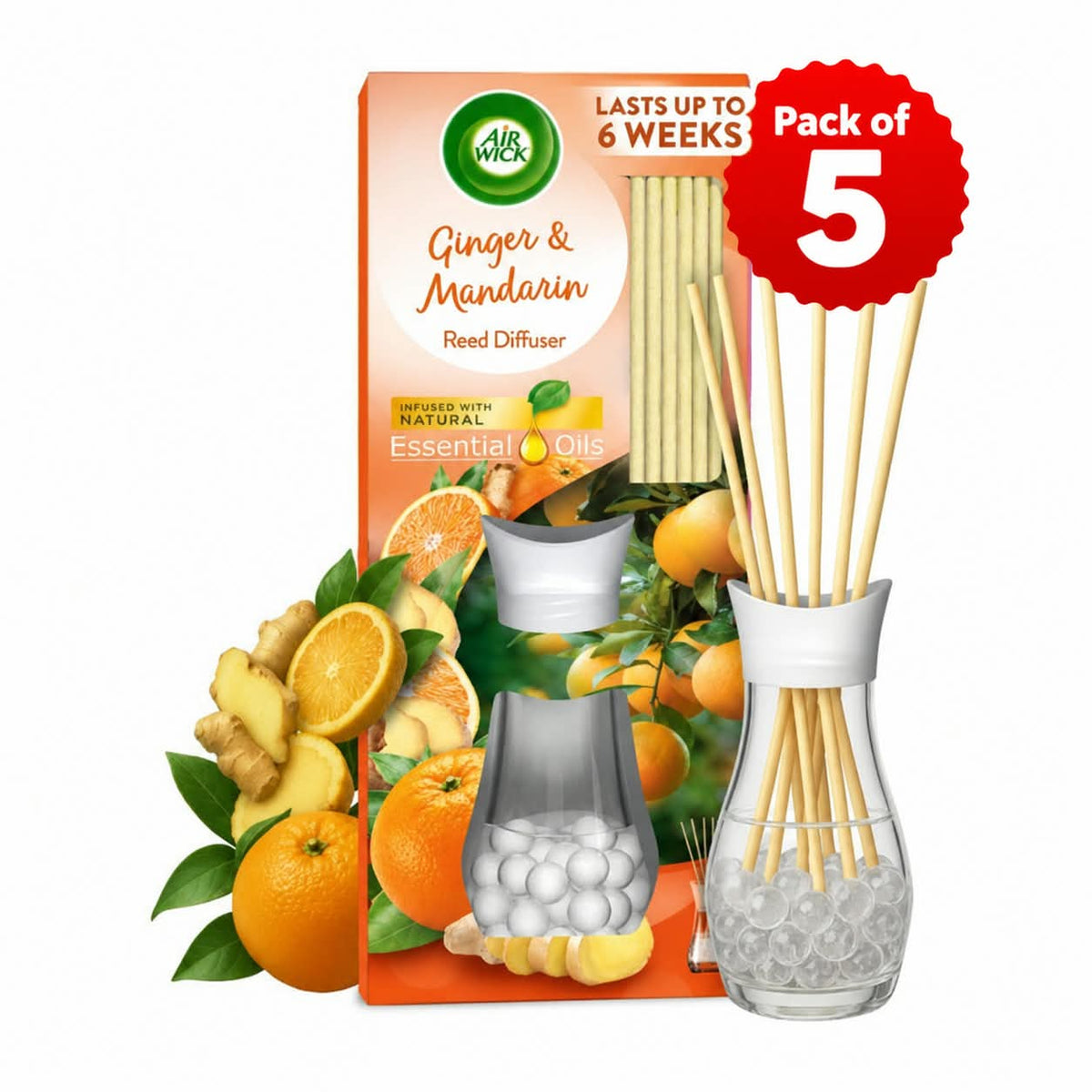AIRWICK REED DIFFUSER GINGER MANDARIN - 42ml
