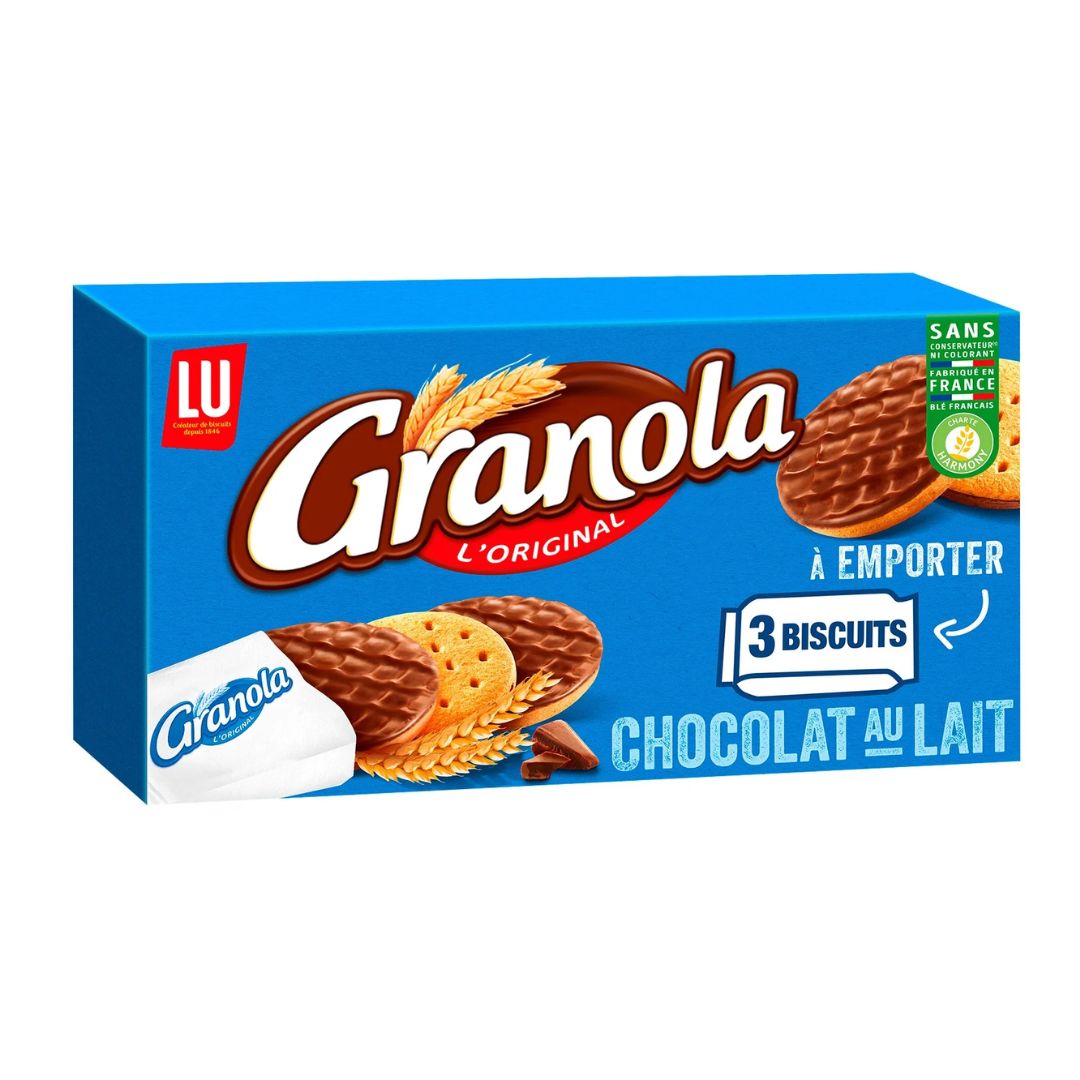 LU granola original chocolat au lait - 225g