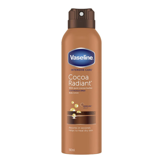 Vaseline spray moisturizer cocoa radiant - 190ml
