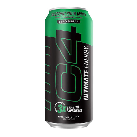 C4 electric sour apple zero sugar (USA) - 473ml