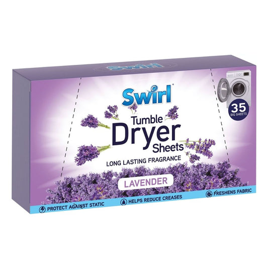 Swirl Tumble Dryer Sheets - Lavender - 35's